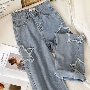 Retro Patch Star jeans