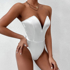 V-Neck Shaper Bodysuit