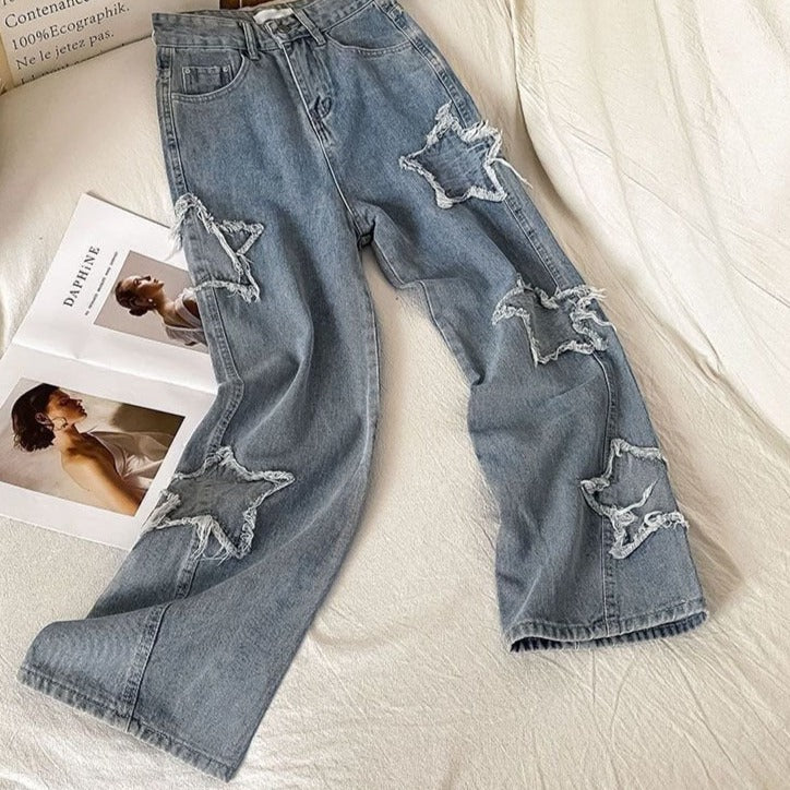 Retro Patch Star jeans